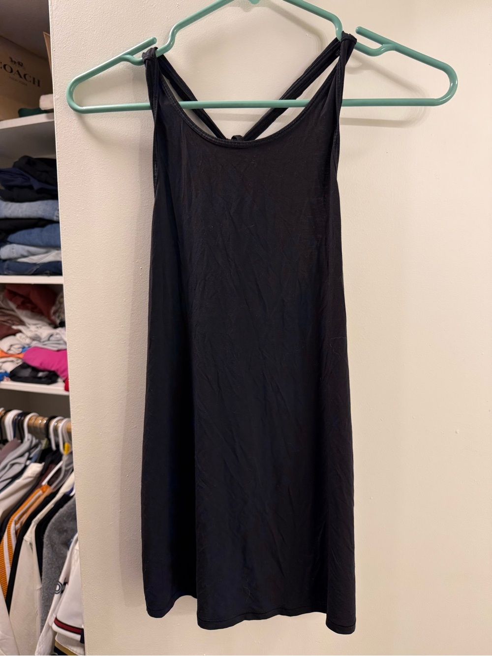 lululemon athletica Black Tank Top with Crisscross Back